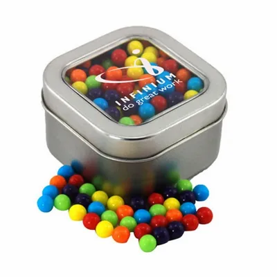 Window Tin with Mini Jawbreakers - SBF2500 - Custom T-Shirt Today