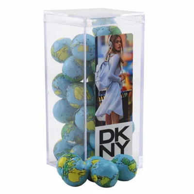 Acrylic Box with Chocolate Globes - Medium - Custom T-Shirt Today