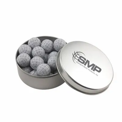 Round Tin with Chocolate Golf Balls - SBF3000 - Custom T-Shirt Today