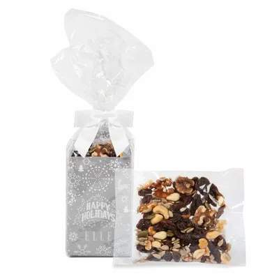Holiday Gift Tote with Raisin Nut Trail Mix - Custom T-Shirt Today