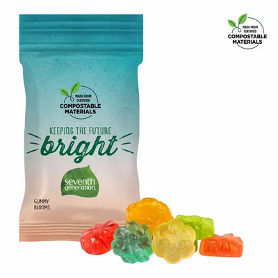 1oz ECO-Digibag, Compostable & Full Color, Gummy Blooms - Custom T-Shirt Today