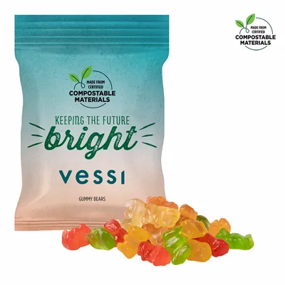 2oz. ECO-Digibag, Compostable & Full Color, Gummy Bears - Custom T-Shirt Today
