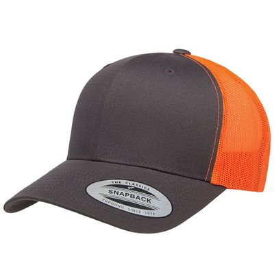 CHARCOAL/NEON ORANGE CHARCOAL/NEON ORANGE - Custom T-Shirt Today