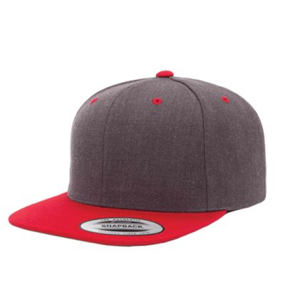DARK HEATHER/RED DARK HEATHER/RED - Custom T-Shirt Today