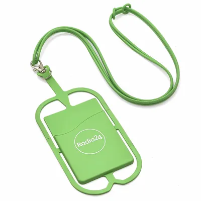 Lanyard Silicone Phone Wallet Holder - Custom T-Shirt Today