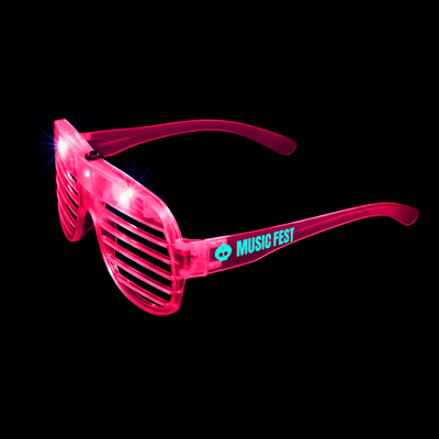 Light-Up LED Slotted Glasses