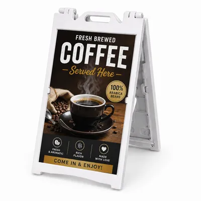 A-Frame Sidewalk Sign - Custom T-Shirt Today