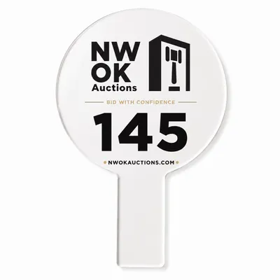 Acrylic Auction Paddles - Custom T-Shirt Today