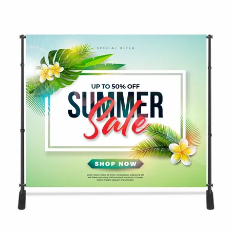 Adjustable Stand Banners - Custom T-Shirt Today