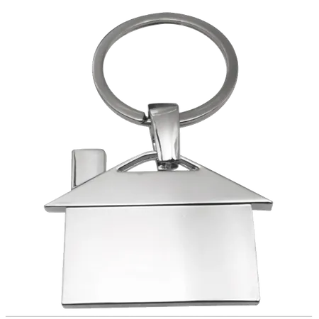 House-Shaped Metal Keychain House-Shaped Metal Keychain - Custom T-Shirt Today