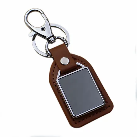 Premium Leather & Metal Keychain Premium Leather & Metal Keychain - Custom T-Shirt Today