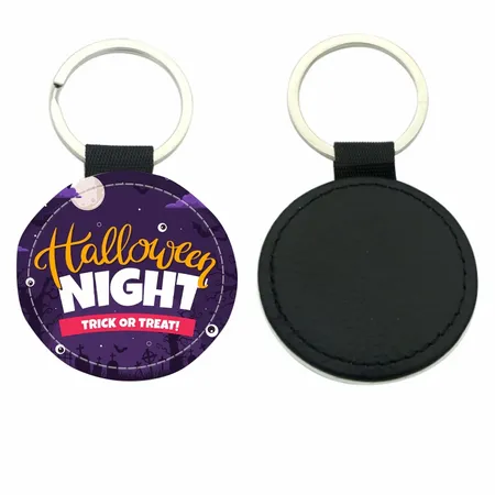 Circle Leather Keychain - Custom T-Shirt Today