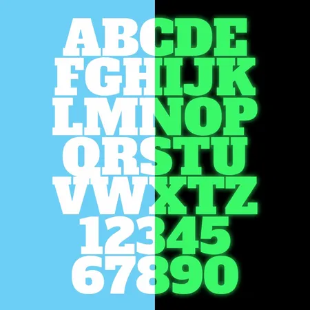 Alphanumeric Glow In The Dark Patches - Custom T-Shirt Today