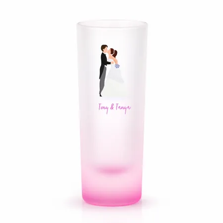Radiant Base Frosted Tall Shot Glass - Custom T-Shirt Today