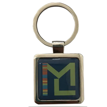 Epoxy Square Metal Keychain Epoxy Square Metal Keychain - Custom T-Shirt Today