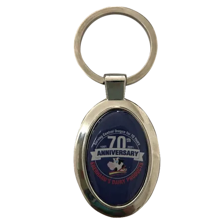 Durable Epoxy Oval Metal Keychain Durable Epoxy Oval Metal Keychain - Custom T-Shirt Today