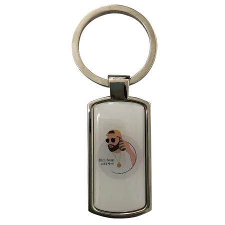 Straight Rectangle Metal Keychain Straight Rectangle Metal Keychain - Custom T-Shirt Today