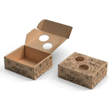 Printed Hollow Kraft Mailer Box - Custom T-Shirt Today