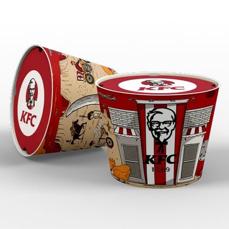 Paper Food Bucket - Custom T-Shirt Today