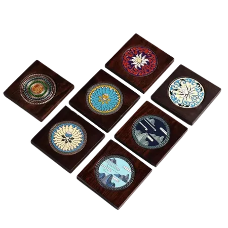 Customized Ebony Alloy Coaster - Custom T-Shirt Today