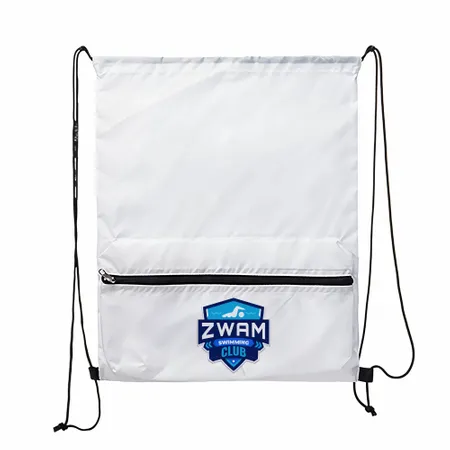 Zip Pocket Drawstring Bag Zip Pocket Drawstring Bag - Custom T-Shirt Today
