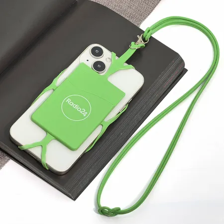 Lanyard Silicone Phone Wallet Holder - Custom T-Shirt Today