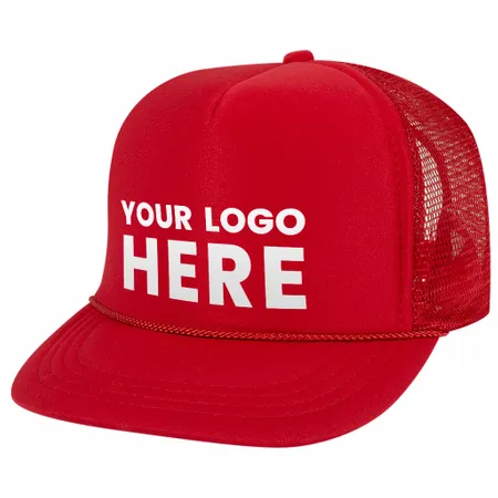 Otto 68-216 Youth Kids 5-Panel High Crown Foam Trucker Hat, Mesh Back - Custom T-Shirt Today