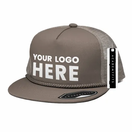 Academy Fits 2071G Rope Trucker Snapback Hat - Custom T-Shirt Today