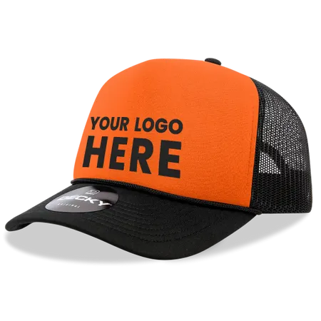 Decky 220 Blank 2-Tone Neon Foam Trucker Hats - Custom T-Shirt Today