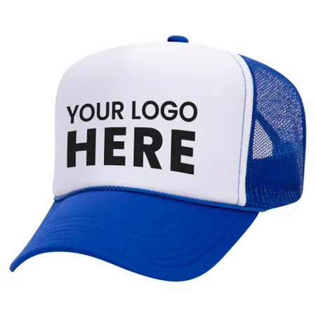 Otto 39-165 5-Panel High Crown Foam Trucker Hats - White Front Colors - Custom T-Shirt Today