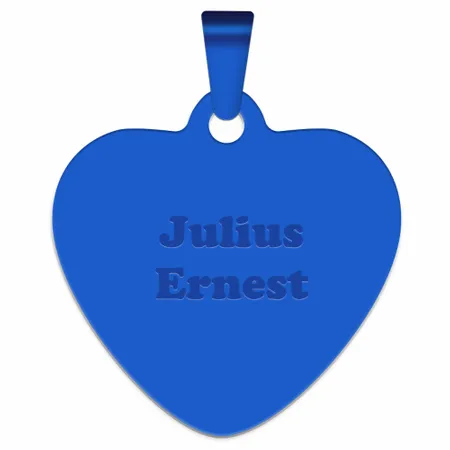 Full Color Heart Metal Keychain - Custom T-Shirt Today