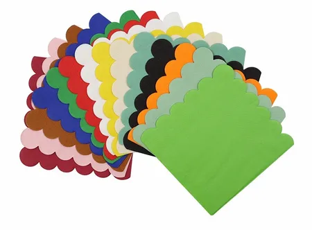 Scallop Foil Stamped Napkins - Custom T-Shirt Today