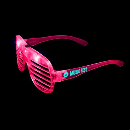 Light-Up LED Slotted Glasses - Custom T-Shirt Today