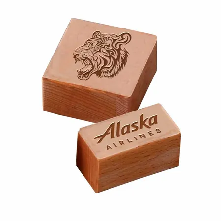 Rectangle Wood Rubber Stamps - Custom T-Shirt Today