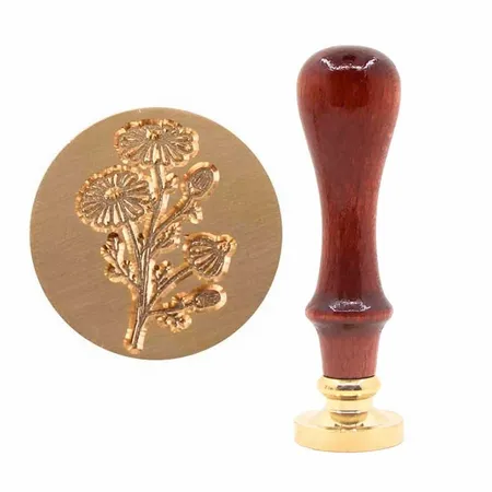 Beechwood Handle Wax Seal Stamps - Custom T-Shirt Today