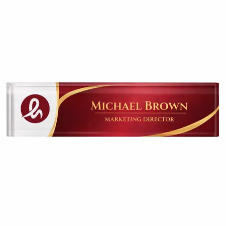 Acrylic Desktop Name Badges - Custom T-Shirt Today