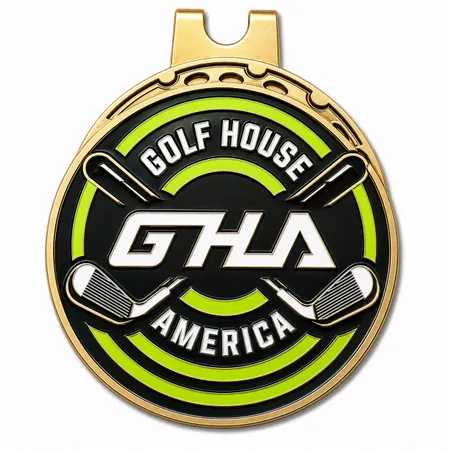 Soft Enamel Golf Ball Marker with Hat Clips - Custom T-Shirt Today