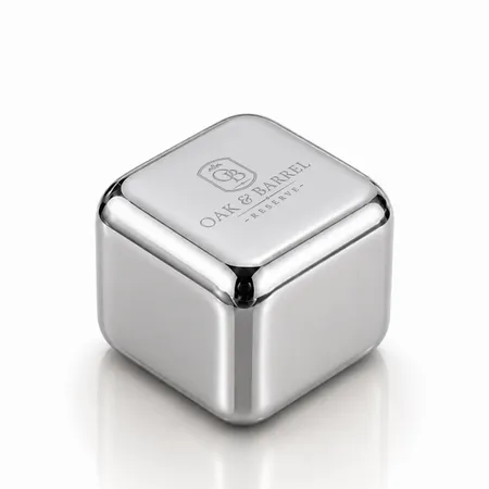 Silver Stainless Steel Ice Cubes - Custom T-Shirt Today
