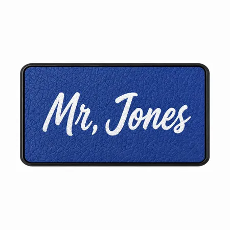Leather Name Badges - Custom T-Shirt Today