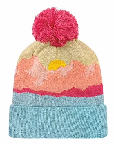 Mountain Morning Aqua/ Peach