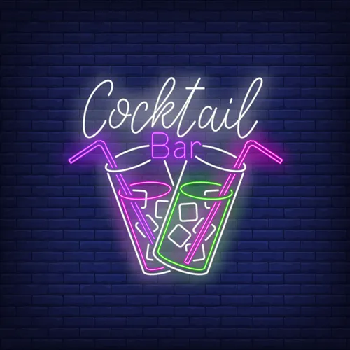 Cocktail Bar Neon - Custom T-Shirt Today