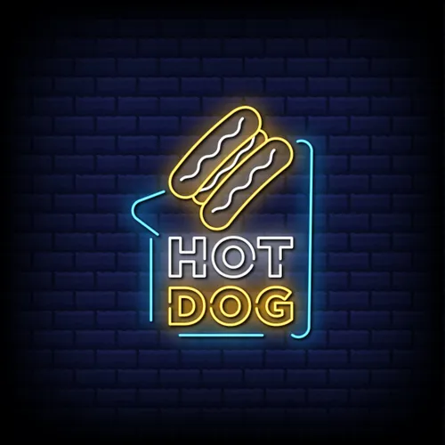 Hot Dog Neon Sign - Custom T-Shirt Today