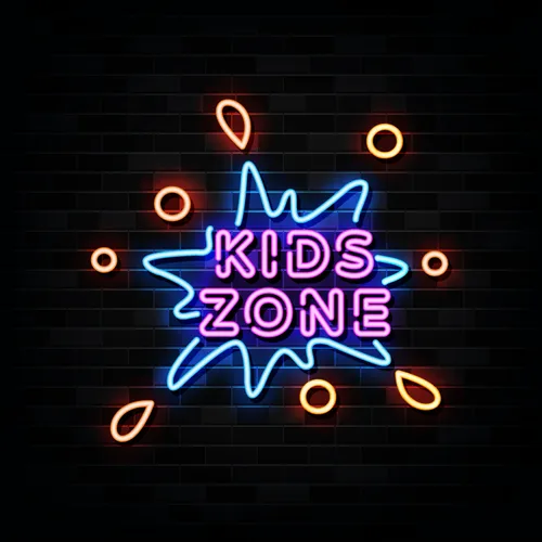 Kids Zone Neon Sign - Custom T-Shirt Today