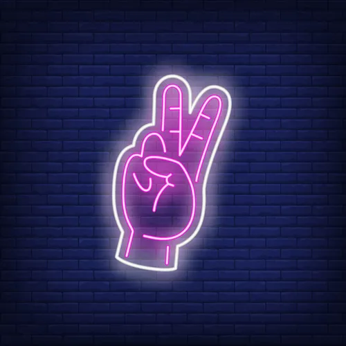 Peace Neon Sign - Custom T-Shirt Today