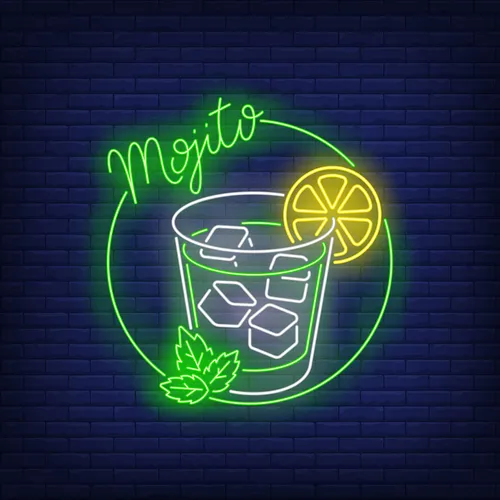 Mojito Drink Neon Sign - Custom T-Shirt Today