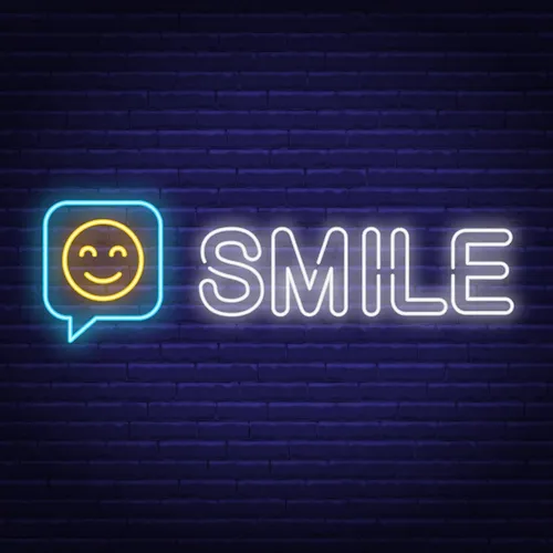 Smile Neon Sign - Custom T-Shirt Today