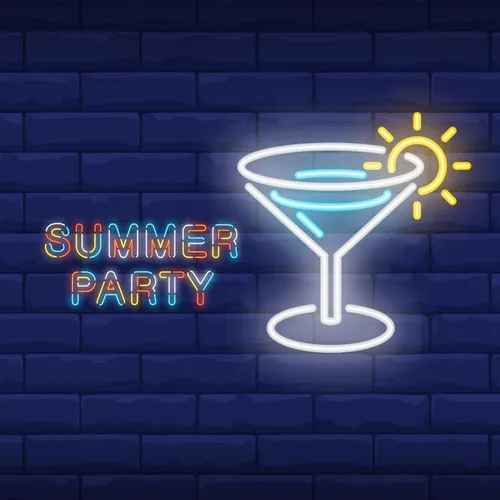 Summer Party Neon Sign - Custom T-Shirt Today