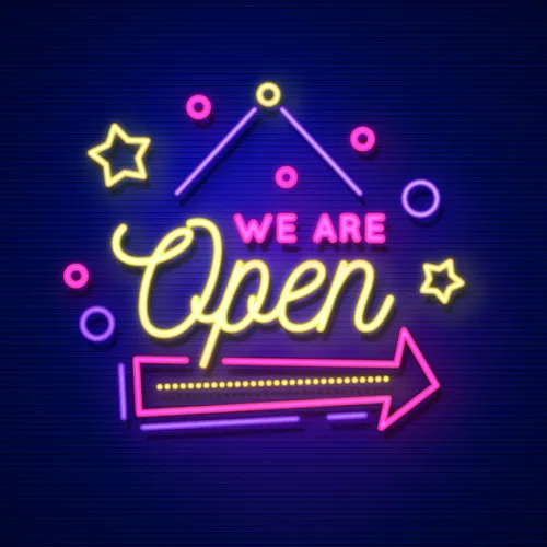We Are Open Hanging Neon Sign - Custom T-Shirt Today