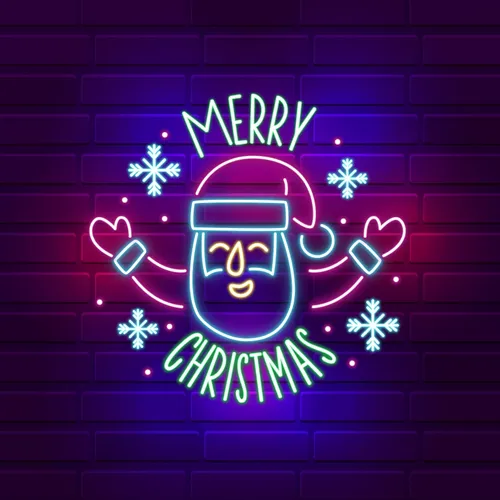 Santa Welcoming on Christmas Eve Neon Sign - Custom T-Shirt Today