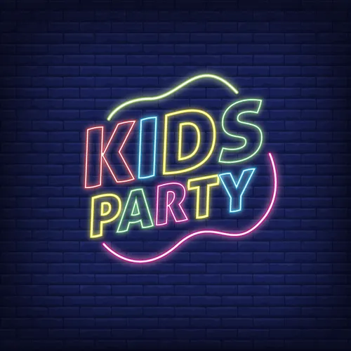 Kids Party Neon Sign - Custom T-Shirt Today